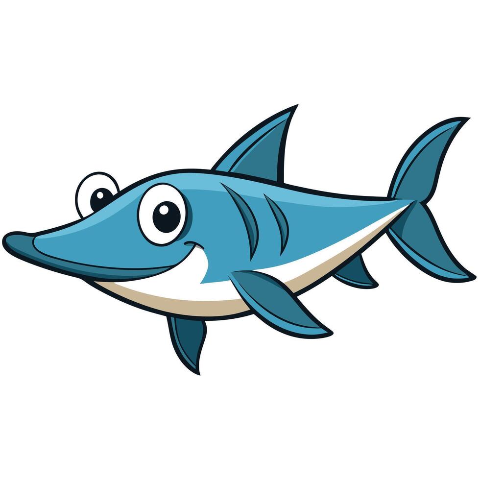 High-Resolution Wahoo Fish Art vector