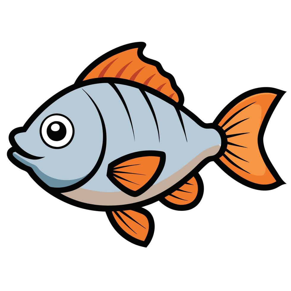 Vibrant Tilapia Fish Artwork vector