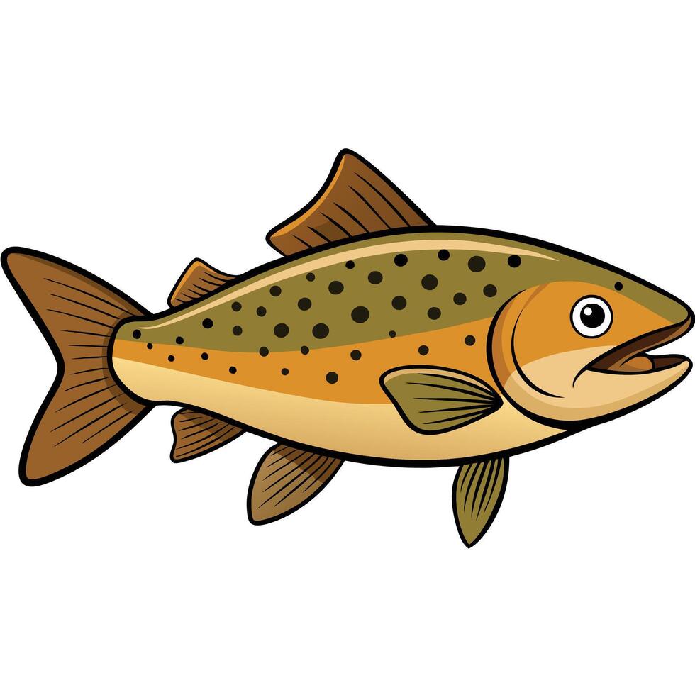 Trout Fish Art Illustration vector
