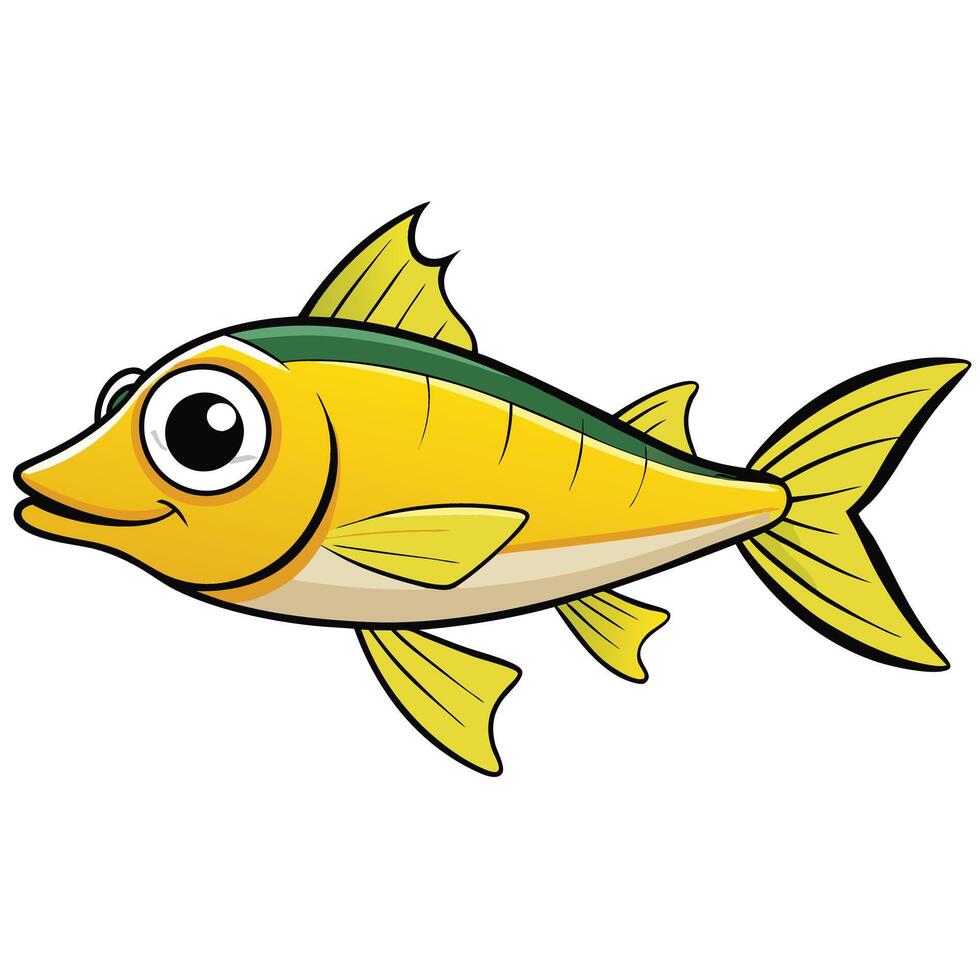 Modern Whiting Fish Design for Branding vector