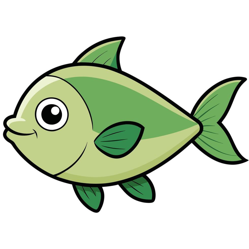 Cartoon Yellowtail Fish in Art vector