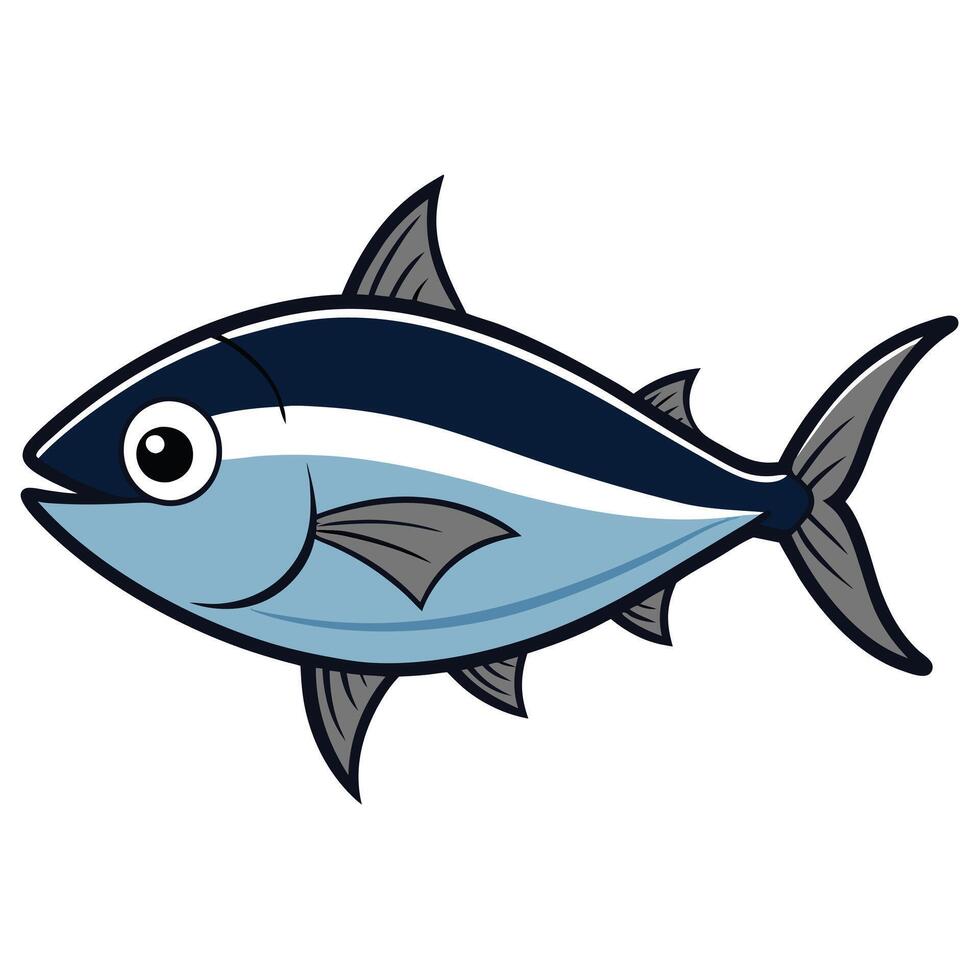 Yellowtail Fish for Aquatic Design Projects vector