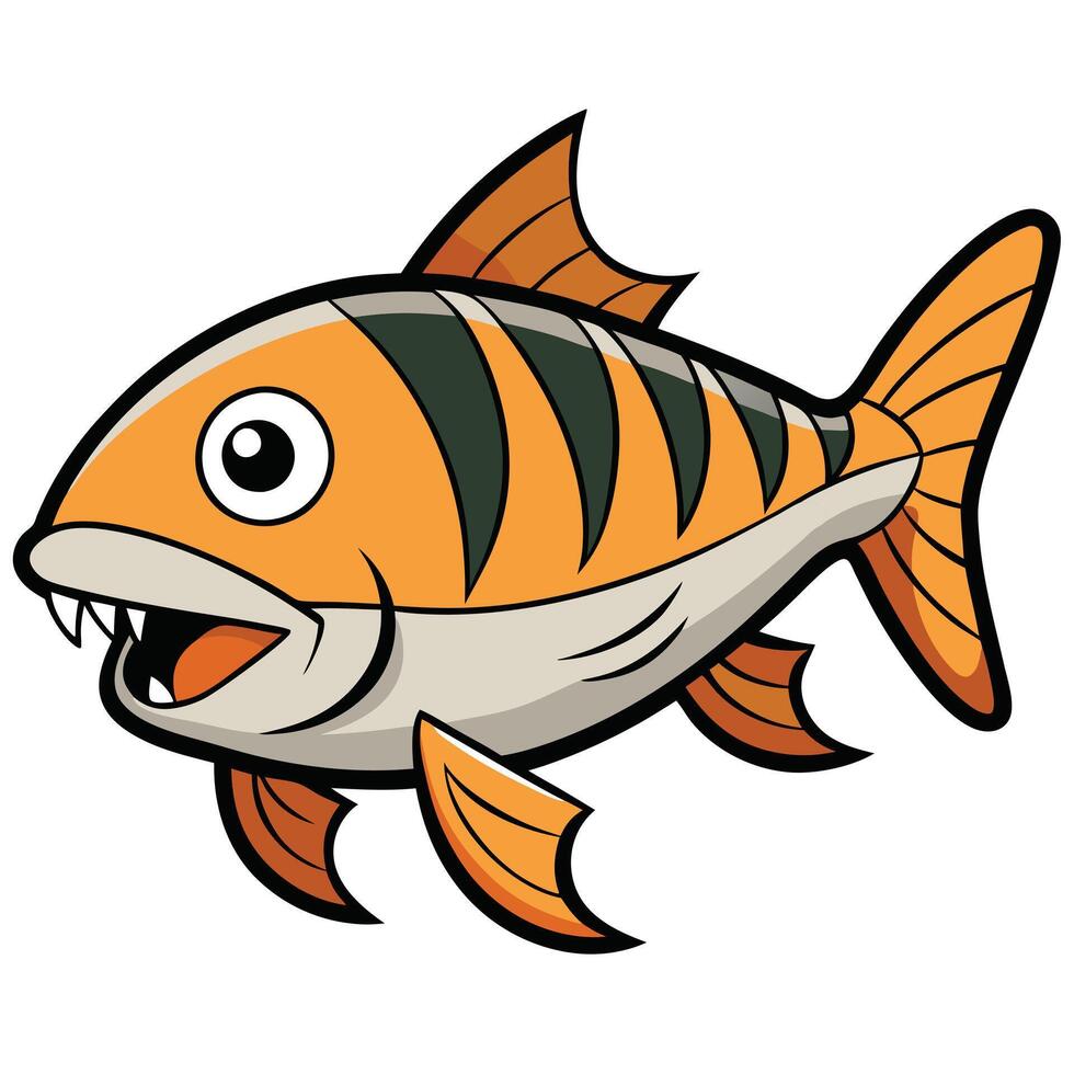 Creative Tigerfish Design vector