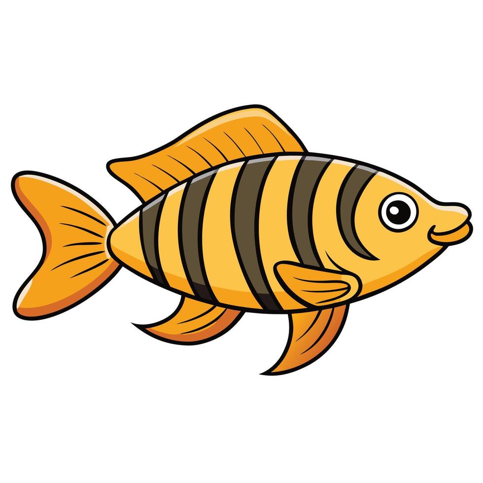 Stunning Tigerfish Digital Artwork vector