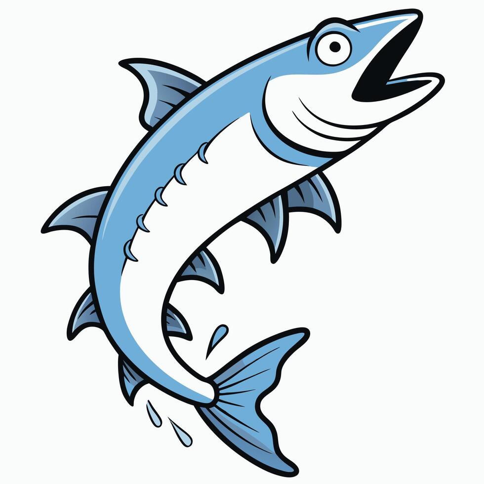 Realistic Tarpon Digital Illustration vector