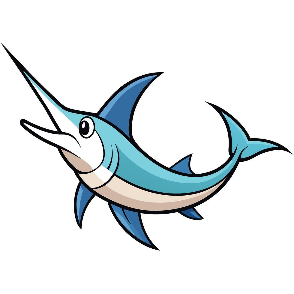 Swordfish Art Illustration vector
