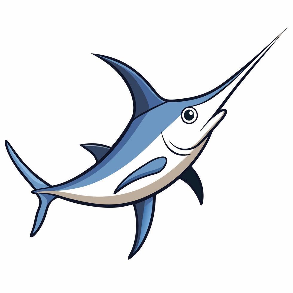Elegant Swordfish Design for Business vector