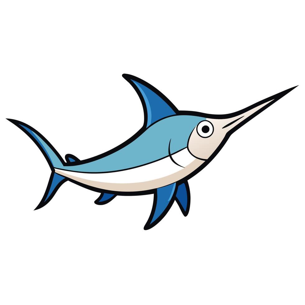 Vibrant Swordfish Artwork vector