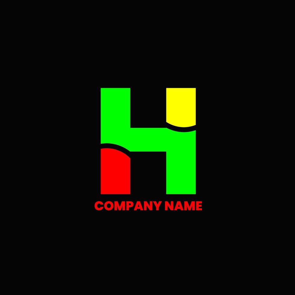 H lettet logo for company vector