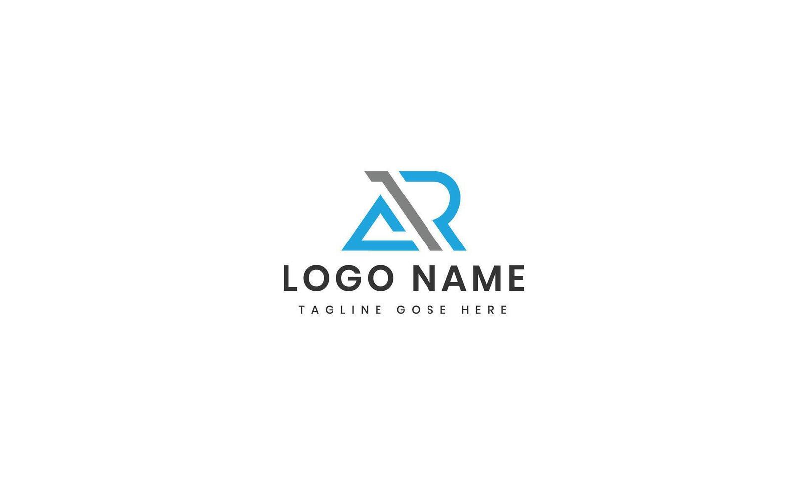 letter ar logo in abstract vector