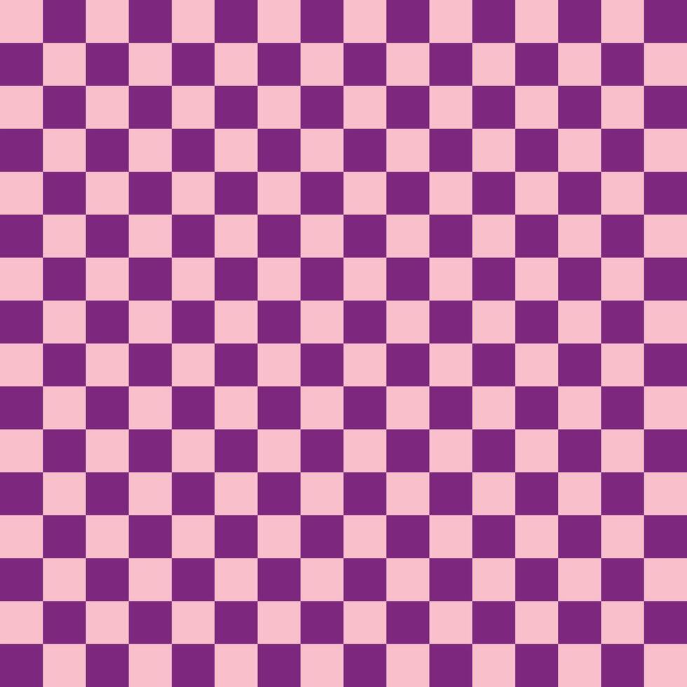 Seamless Purple and Pink Checkered Pattern Background vector