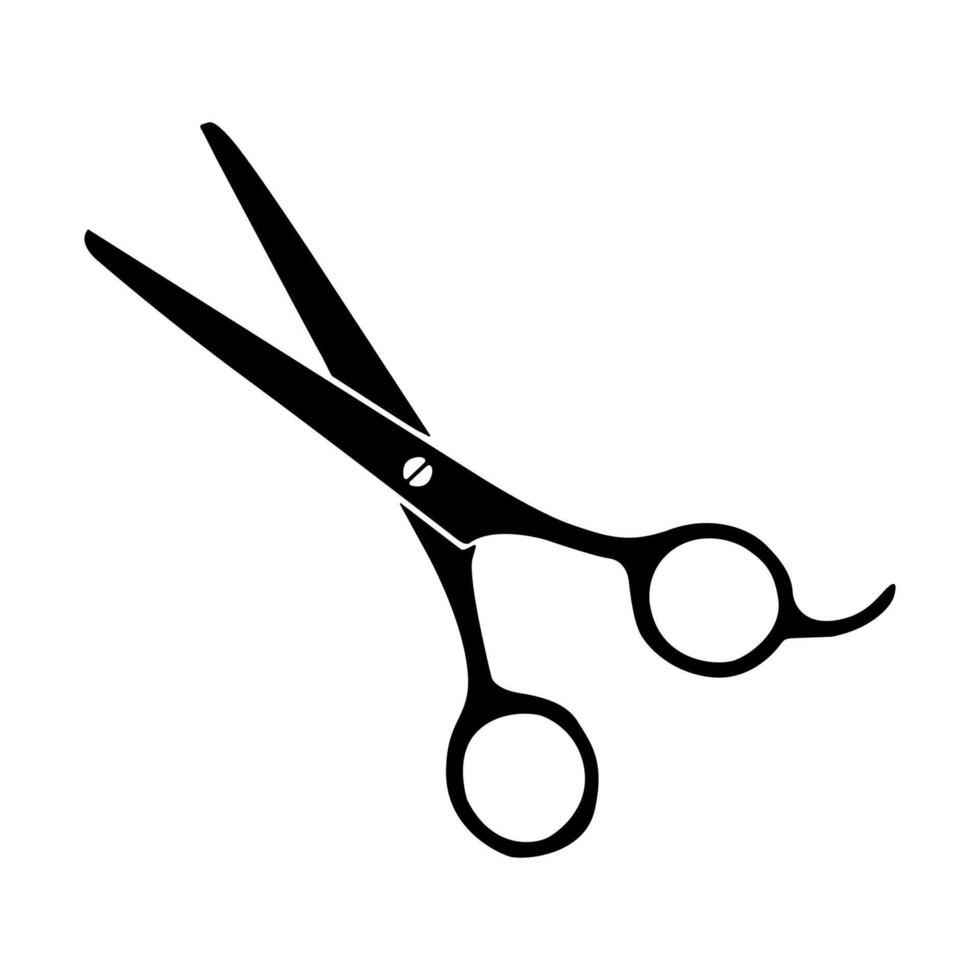 Barber scissors. Barber shop symbol. vector