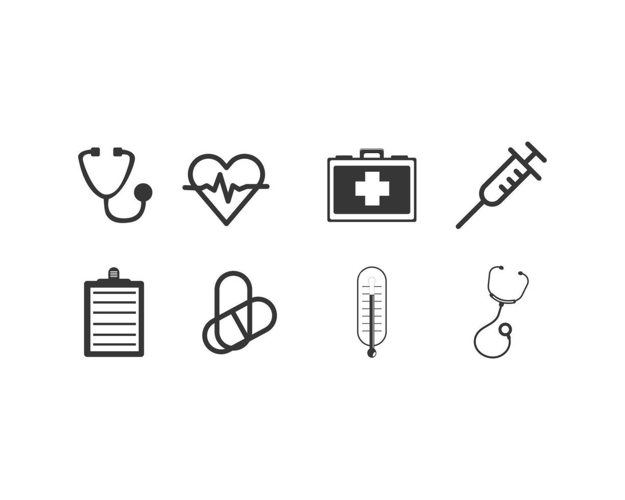 Healthcare Line Icons. Editable Stroke. Pixel Perfect. For Mobile and Web. Contains such icons as Hospital, Dental vector