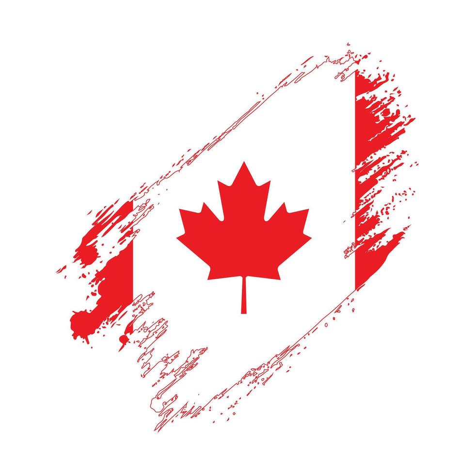 canada flag illustration vector