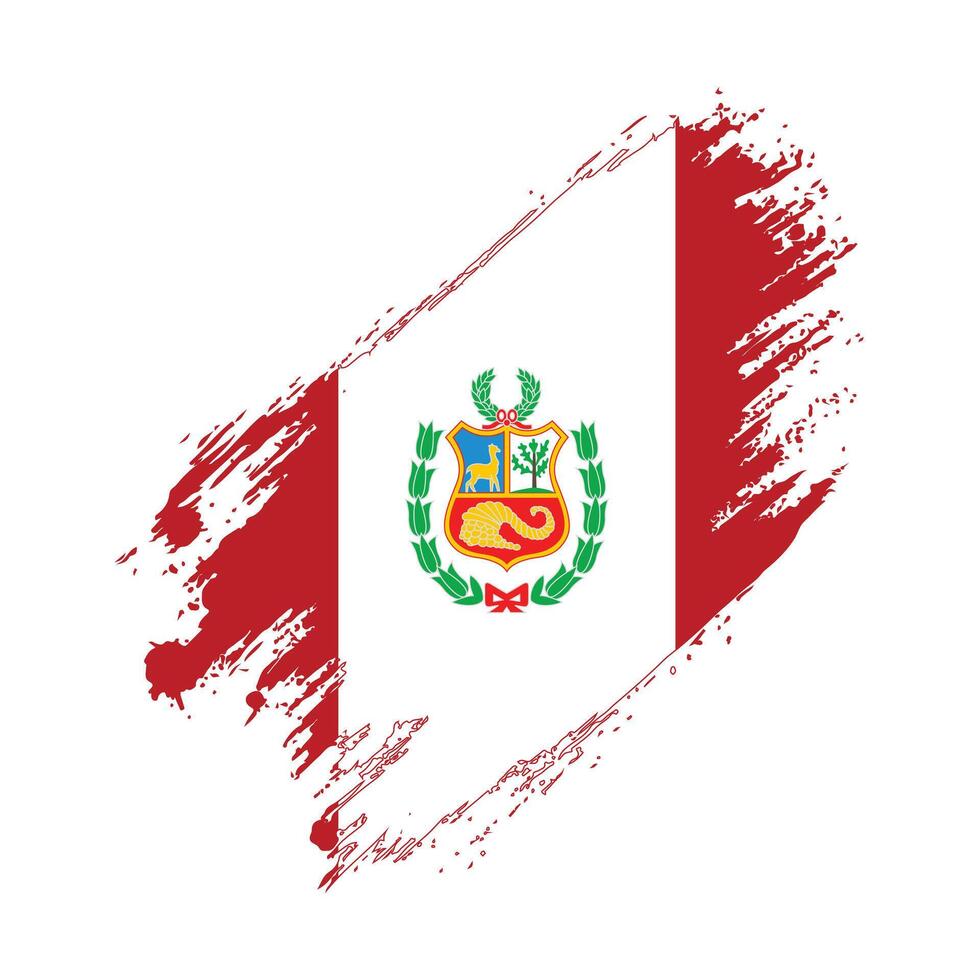 peru flag illustration vector
