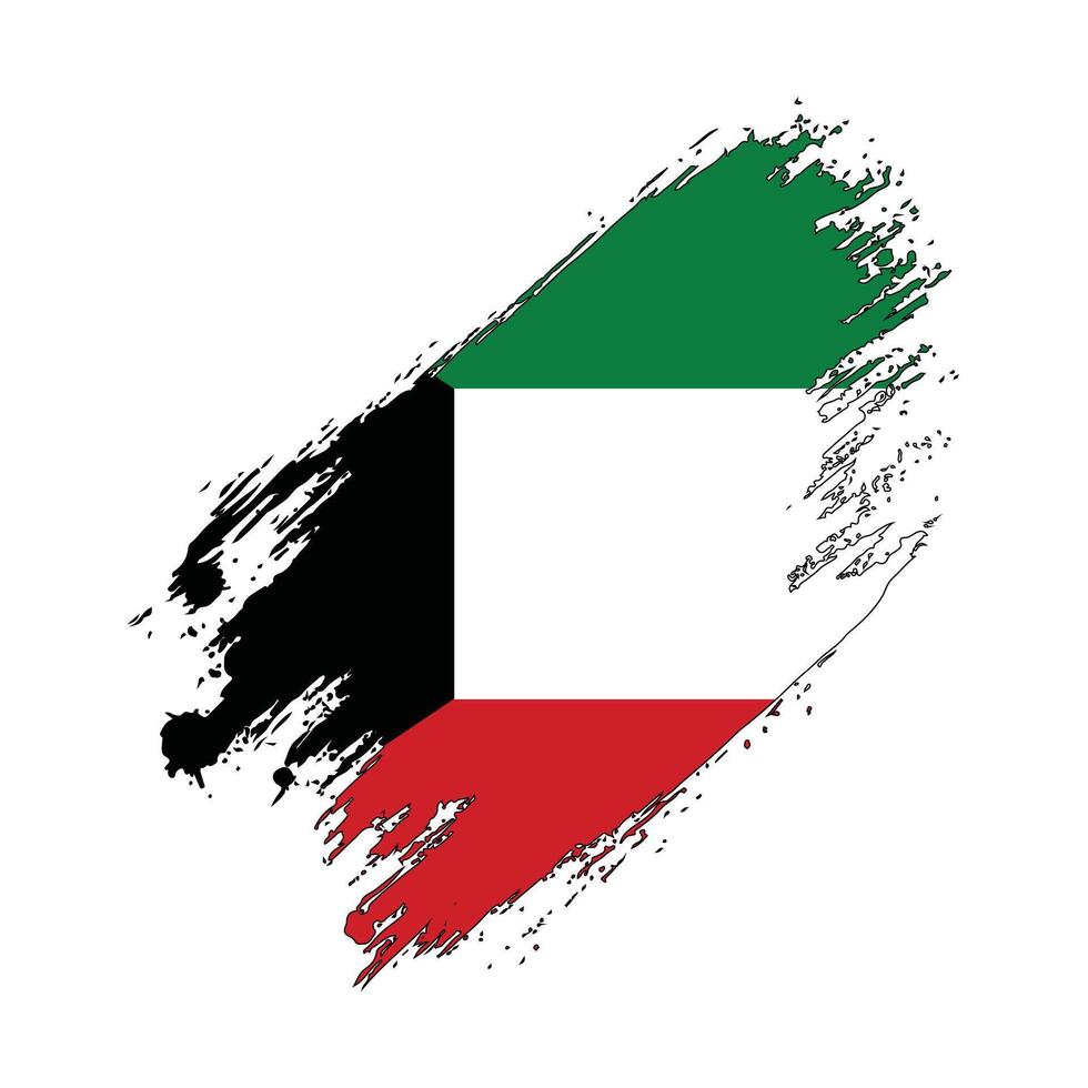 kuwait flag illustration vector