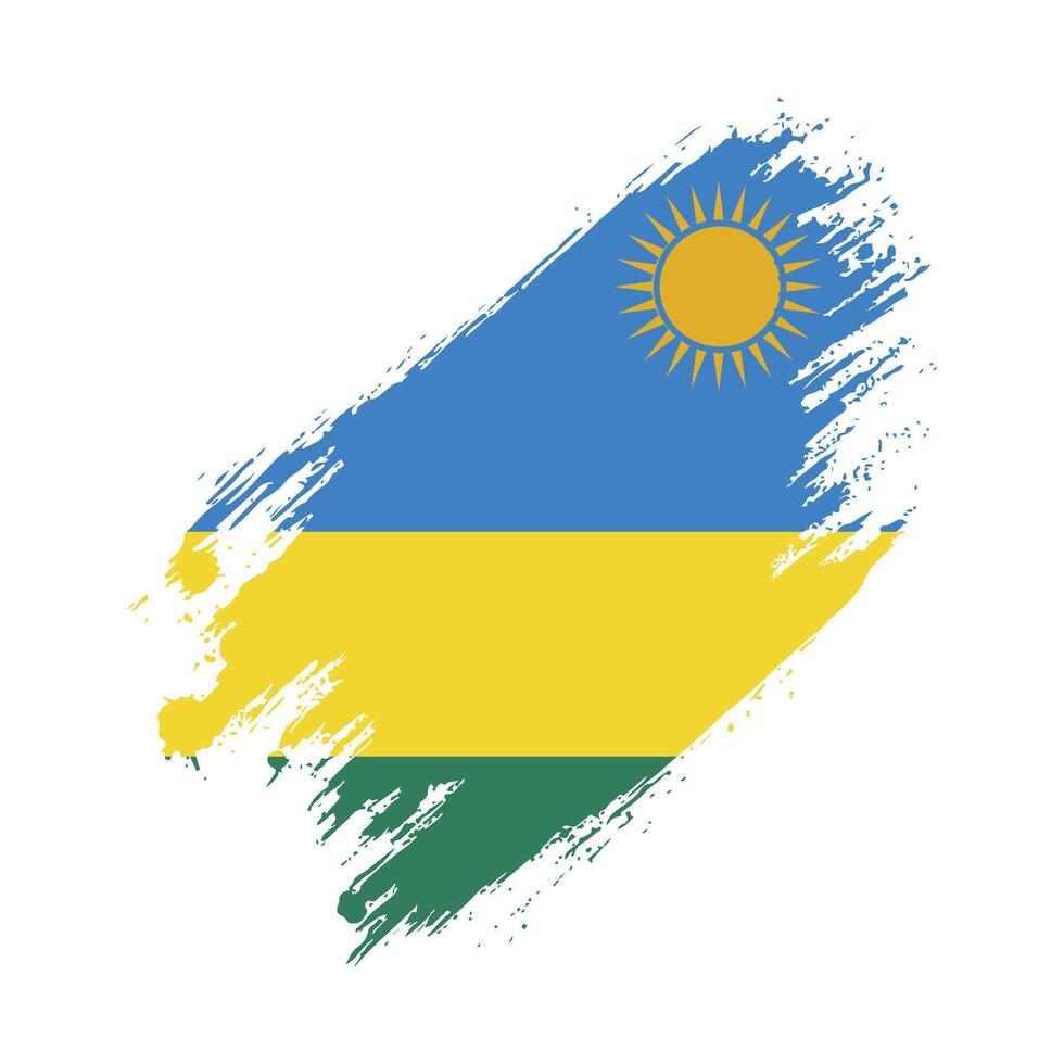 rwanda flag illustration vector