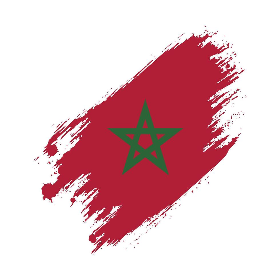 morocco flag illustration vector