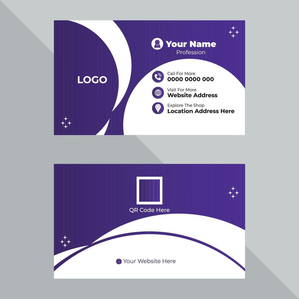 Corporate And Creative Business Card Design vector