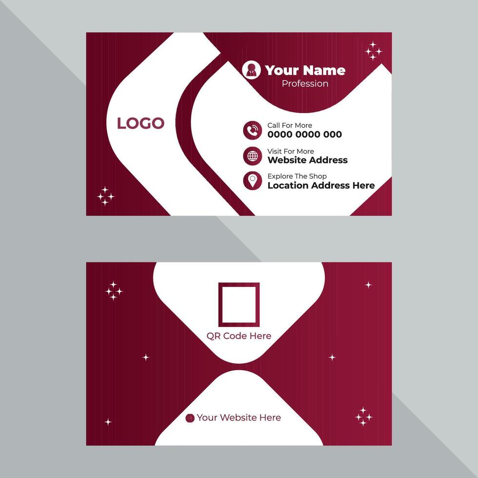 Professional and Creative Business Card Design Template vector