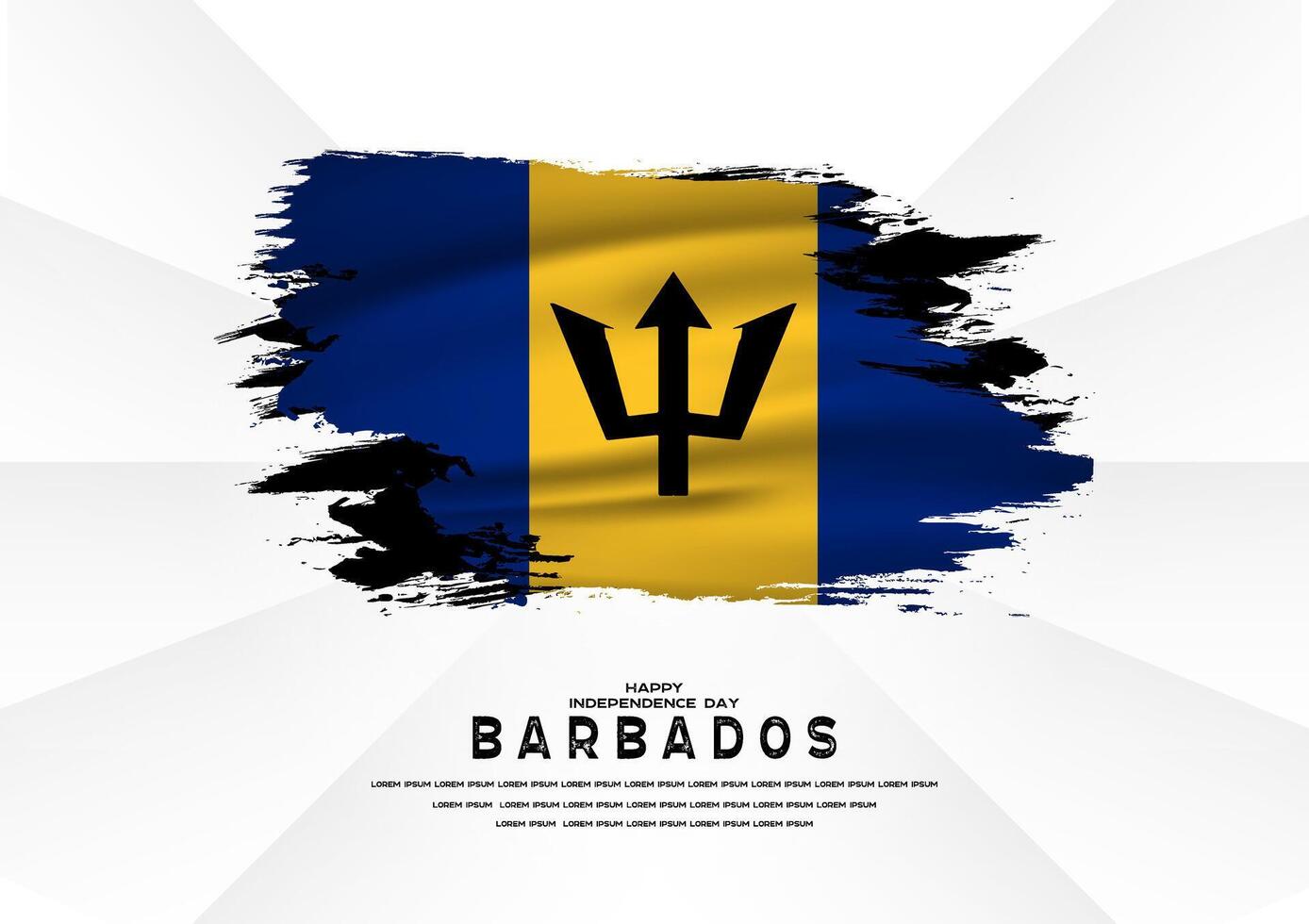 Happy Independence day Barbados, Barbados flag vector