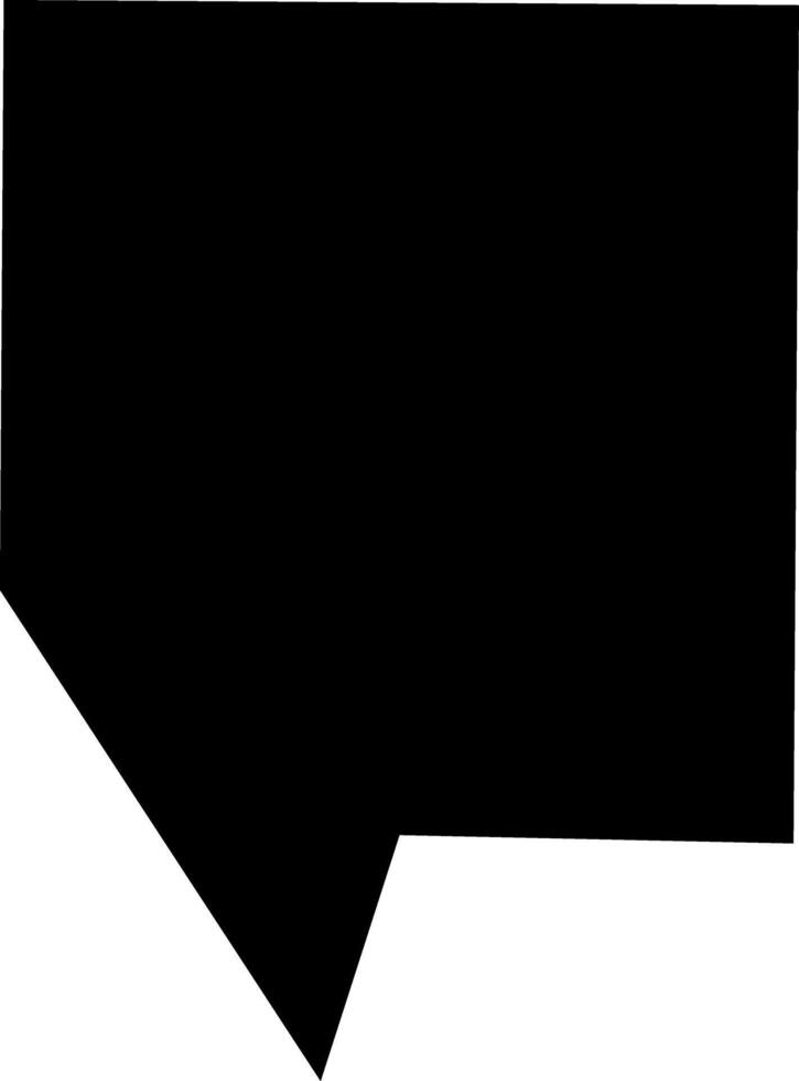 Geometric Black Speech Bubble for Comic Text and Stickers, Chat Icons and Banners, Talk and Thought Bubbles. illustration vector