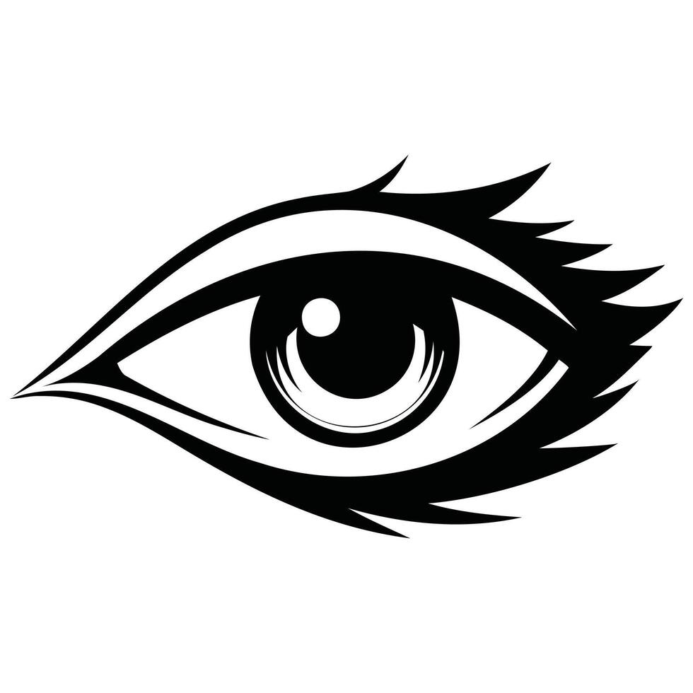 Eye Silhouette Design Collection vector