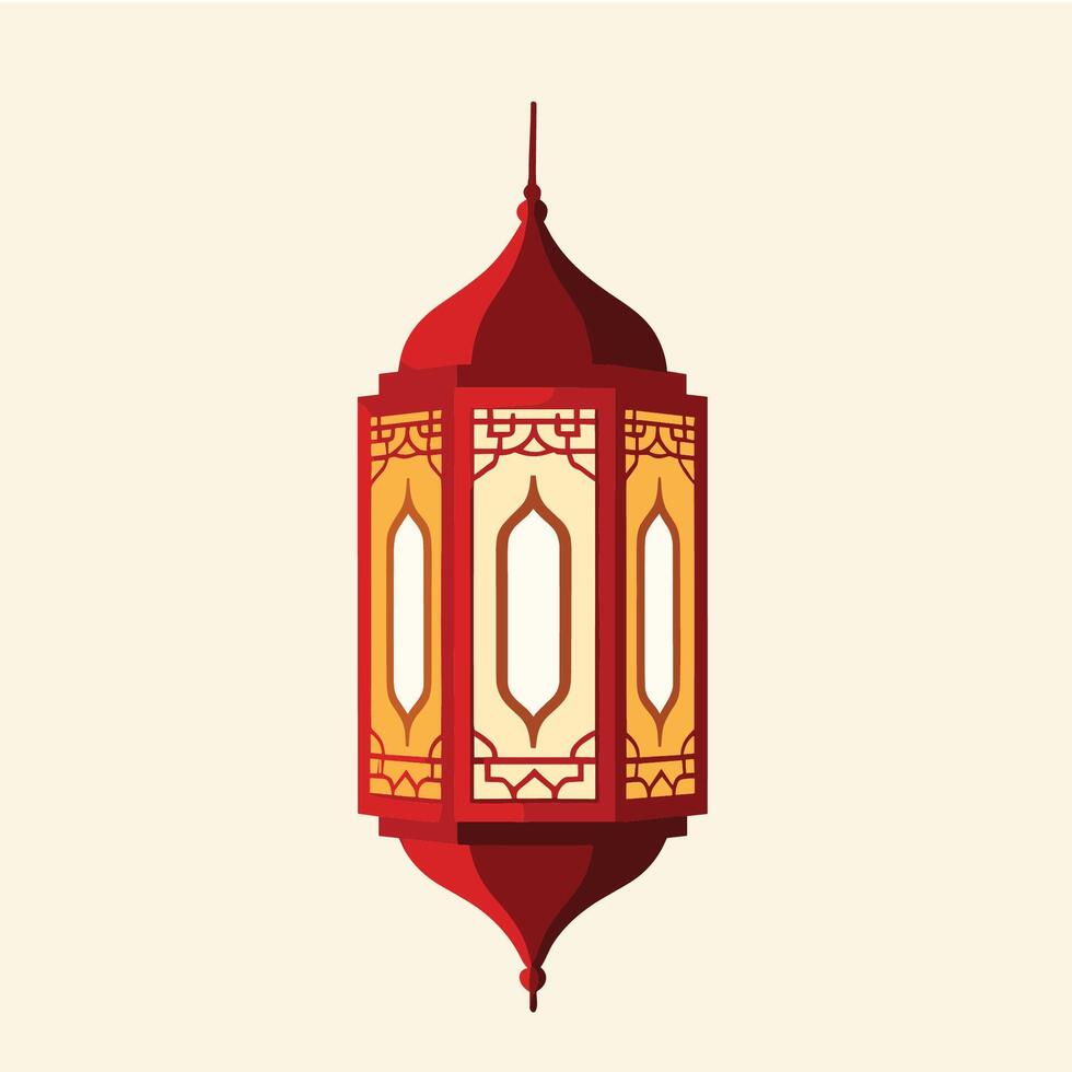 Illustration of lantern for decoration in the month of Ramadan vector