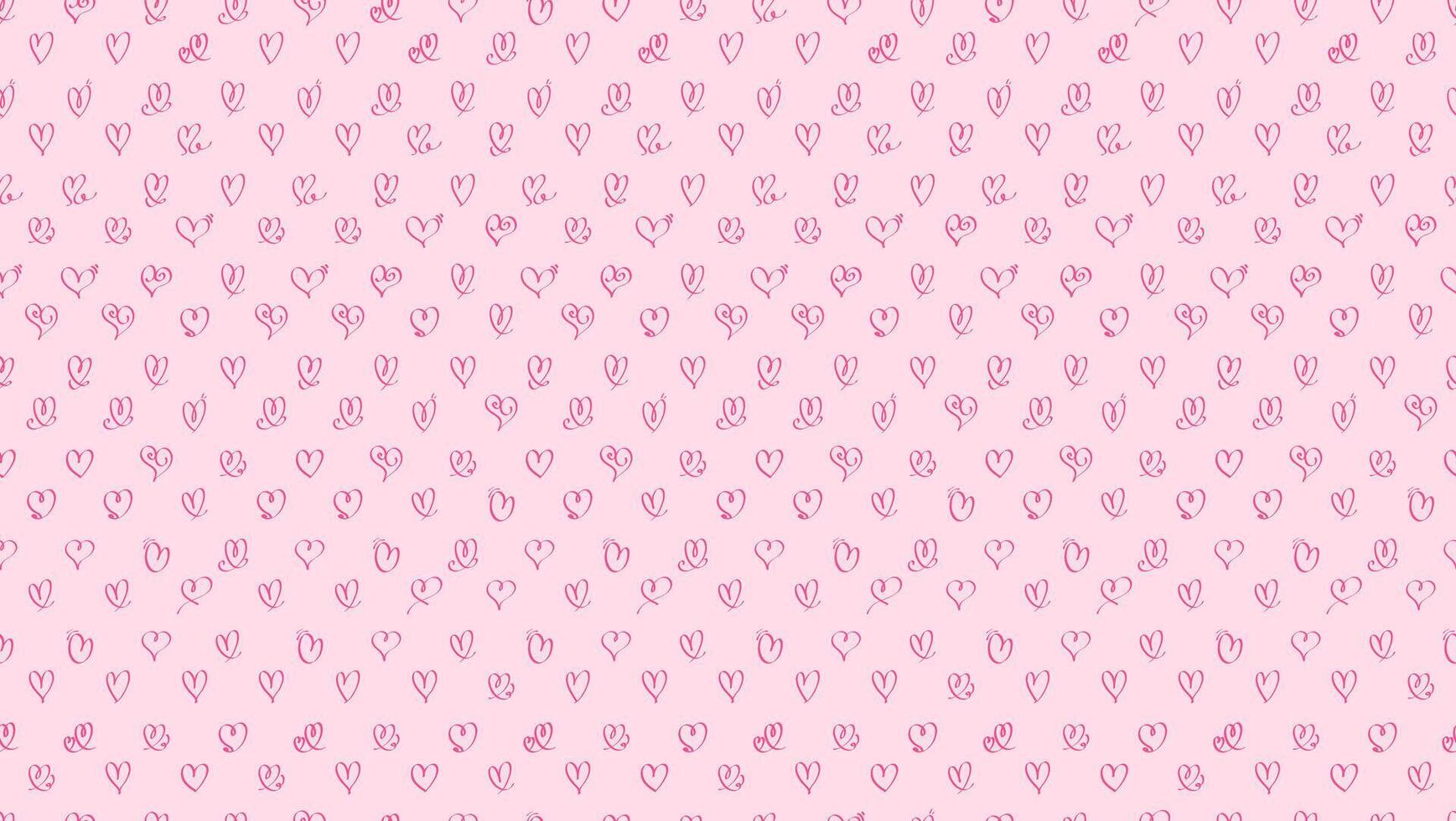 Whimsical holiday backdrop featuring abstract, hand drawn hearts. vector