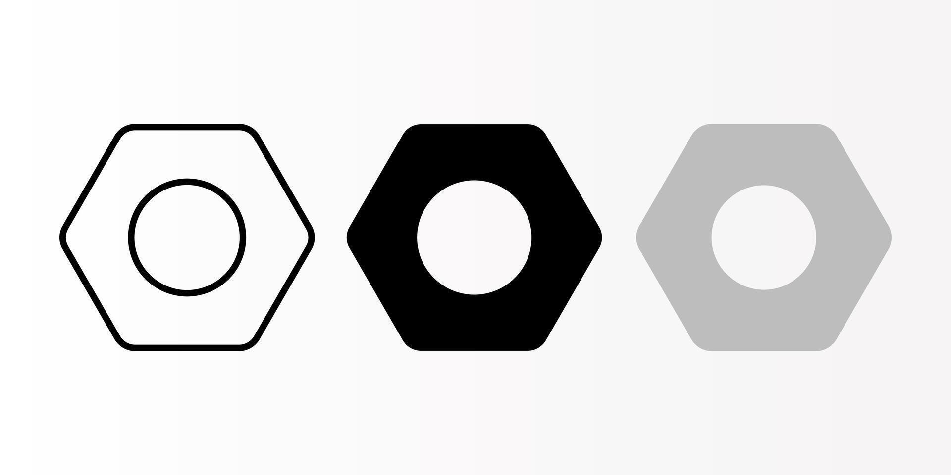 Settings icon set. Setting sign. for mobile concept and web design. illustration on white background vector