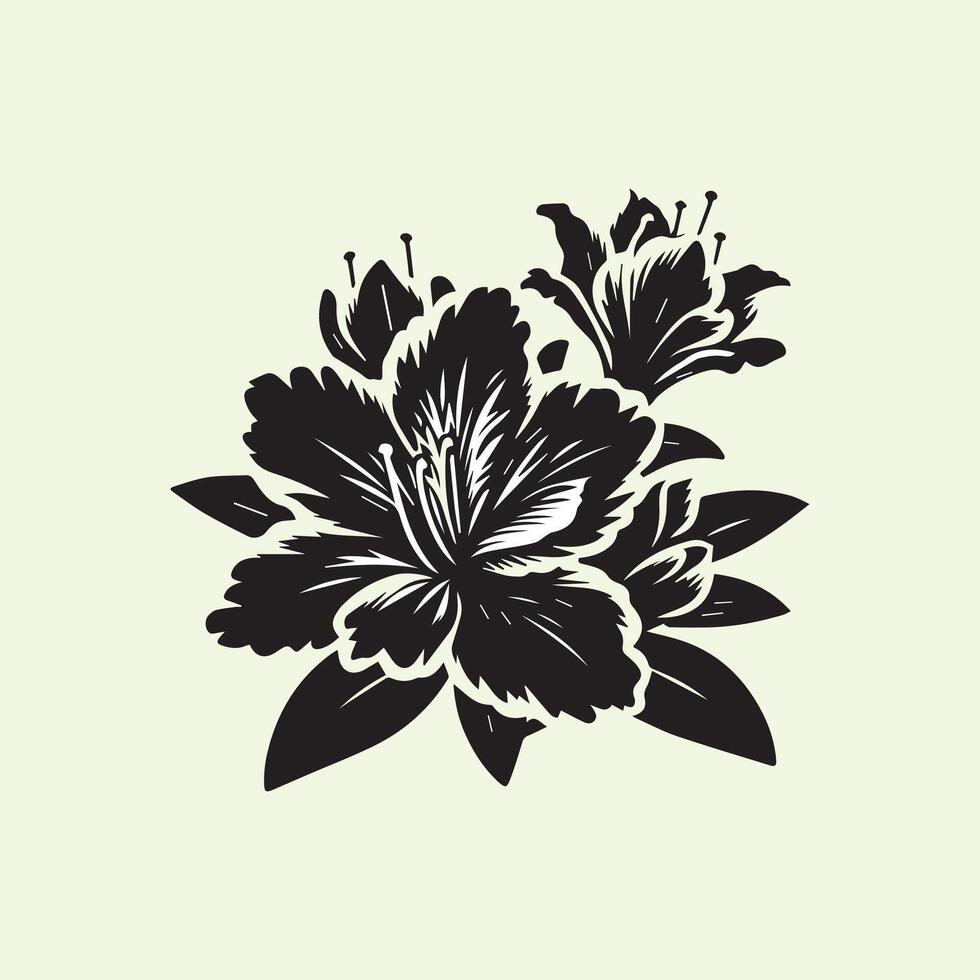 Creative flower set with flowers Design vector