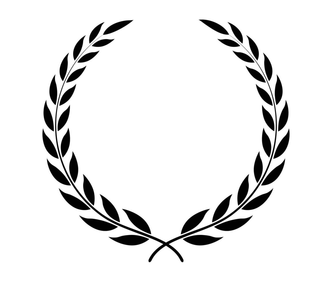 Natural Laurel circle wreath design vector