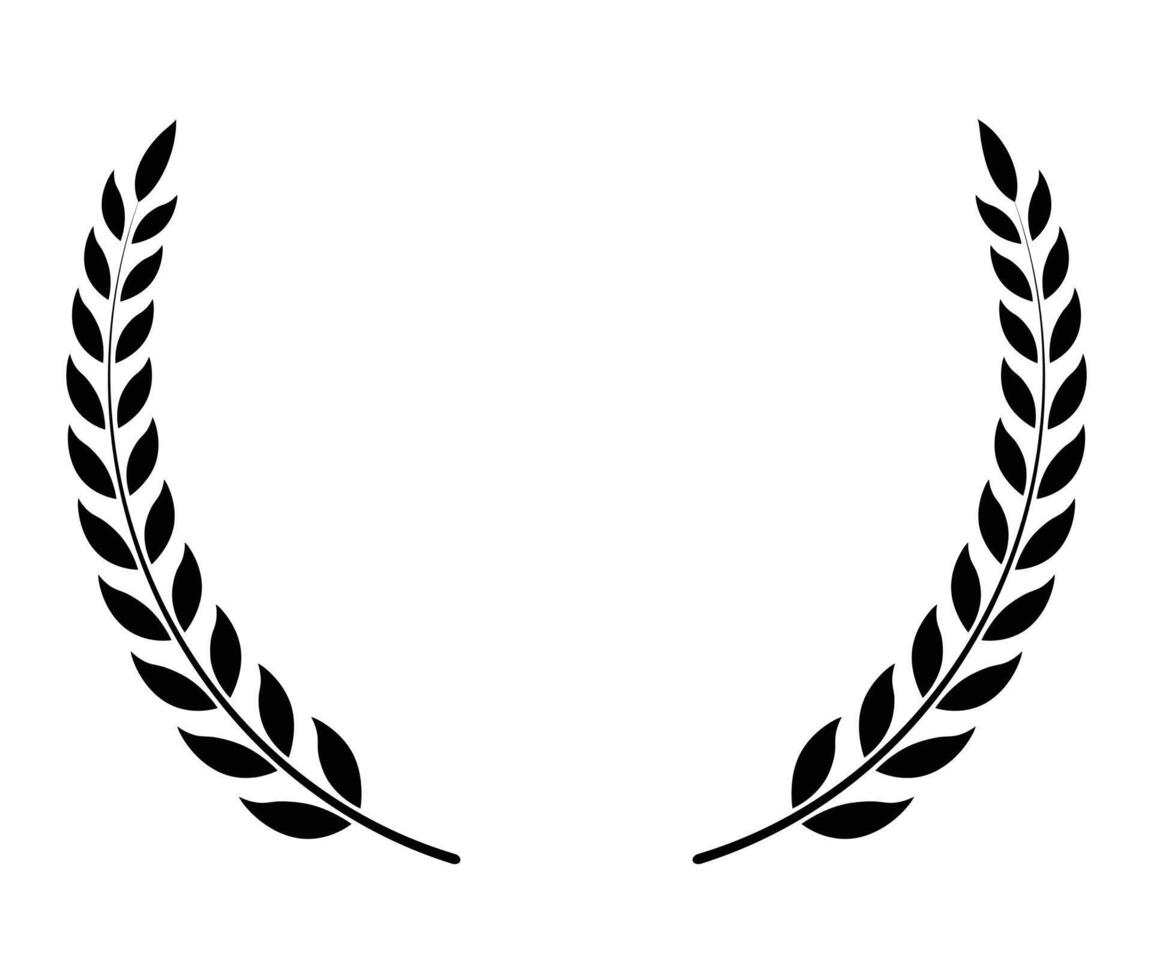 Natural Laurel circle wreath vector