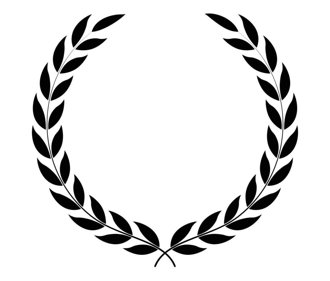 laurel leaf and branch design vector