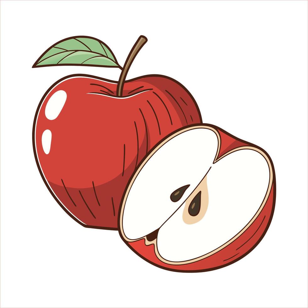 Apple Illustration EPS vector
