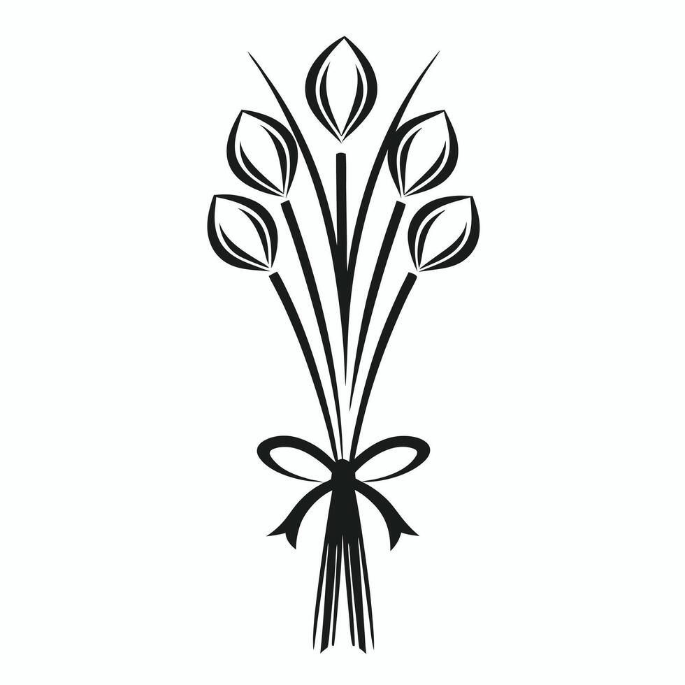 Creative Floral Pattern Design with Black and White Styles. vector