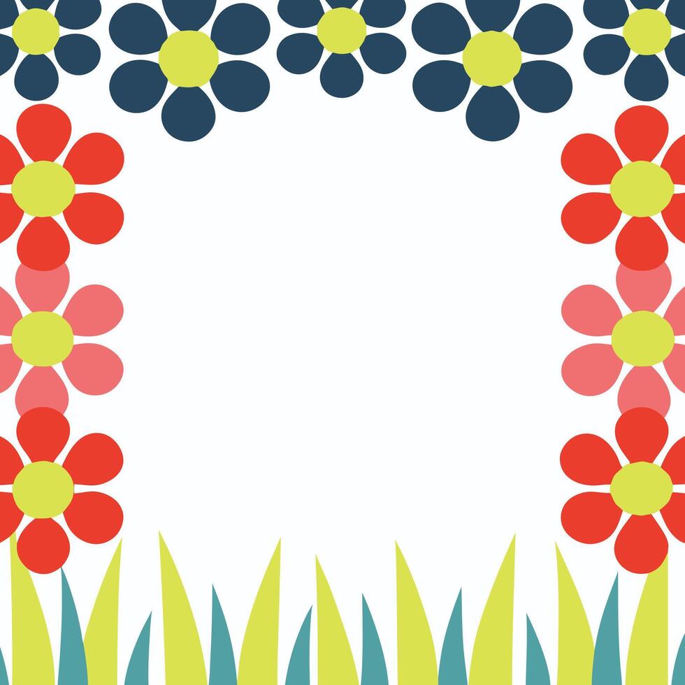 Decorative Floral Patterns for Coloring and Illustration. vector