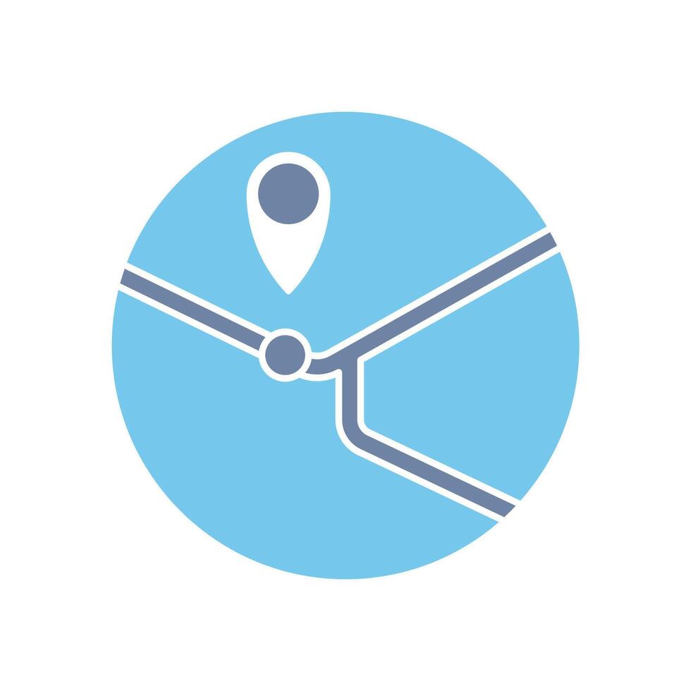exact location concept line icon. Simple element illustration. exact location concept outline symbol design.. vector