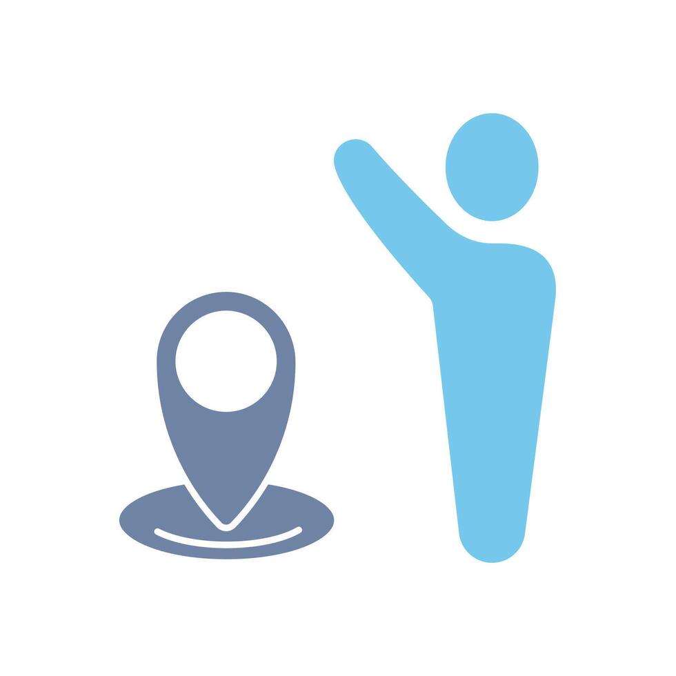 you are hereconcept line icon. Simple element illustration. you are here concept outline symbol design.. vector