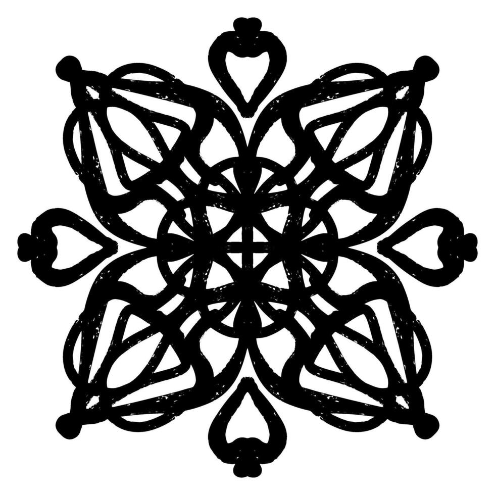 a black and white ,design with a celtic pattern vector