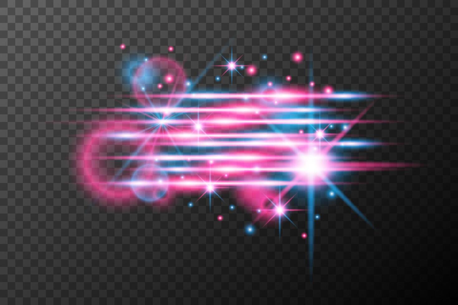 a glowing pink and blue light effect on background vector