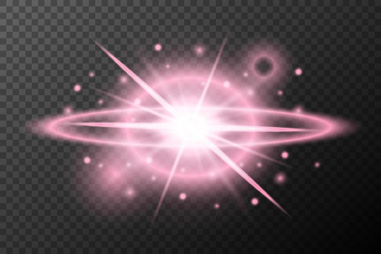 a pink, glowing star on background vector