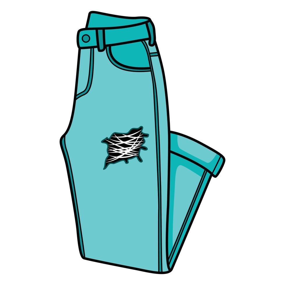 Jeans with Casual and Trendy Style vector