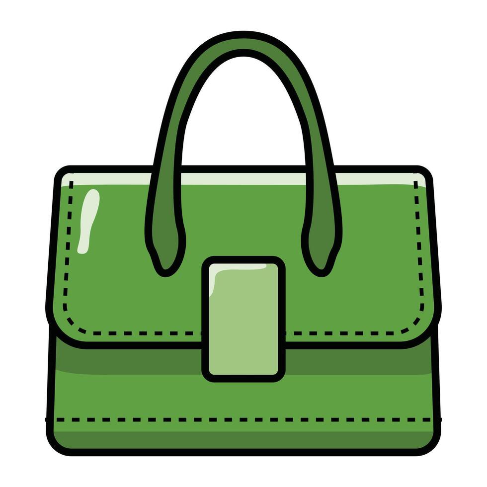 Hand Drawing of Modern Bag with Sleek and Trendy Design vector