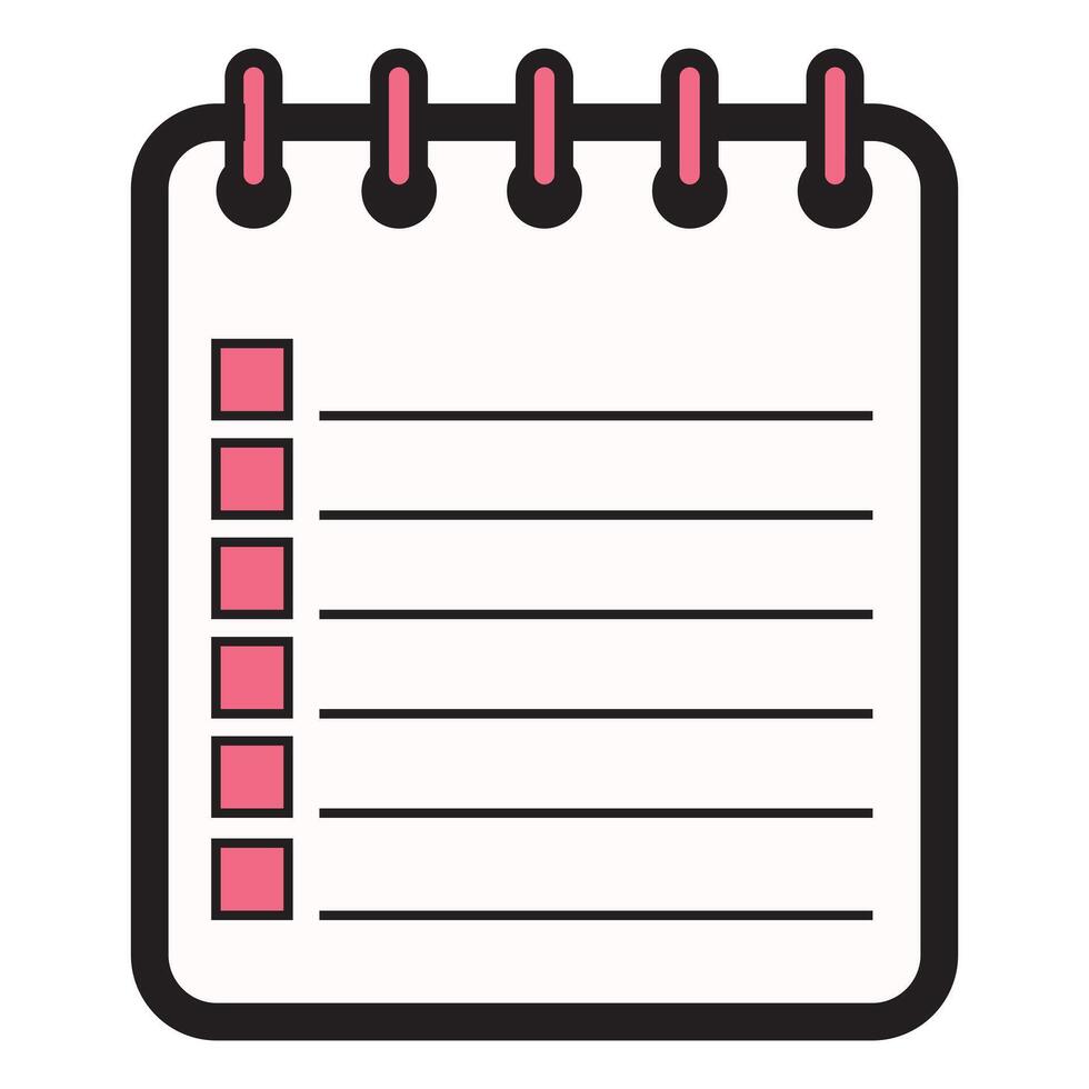 To-Do List with Neat and Organized Design vector