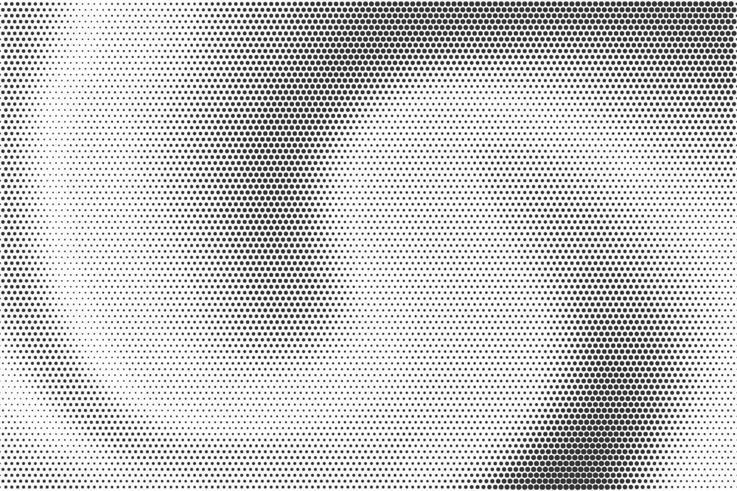 Dotted gradient pattern. Halftone textured effect. Grunge noisy abstract bg. Wavy radial grainy elements on white backdrop. Radiate shade with pixels vector
