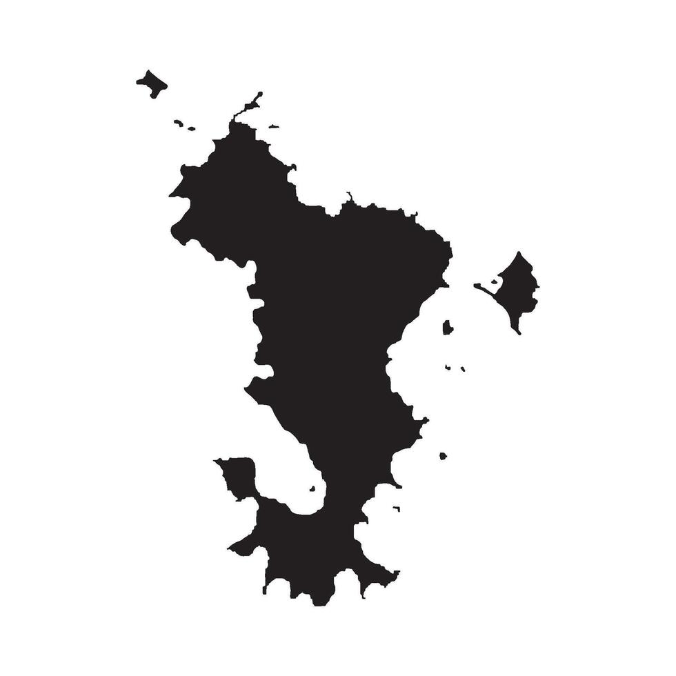 Mayotte Map Symbol Icon vector
