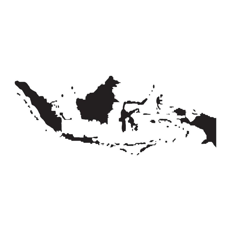Indonesian Map Icon Design vector