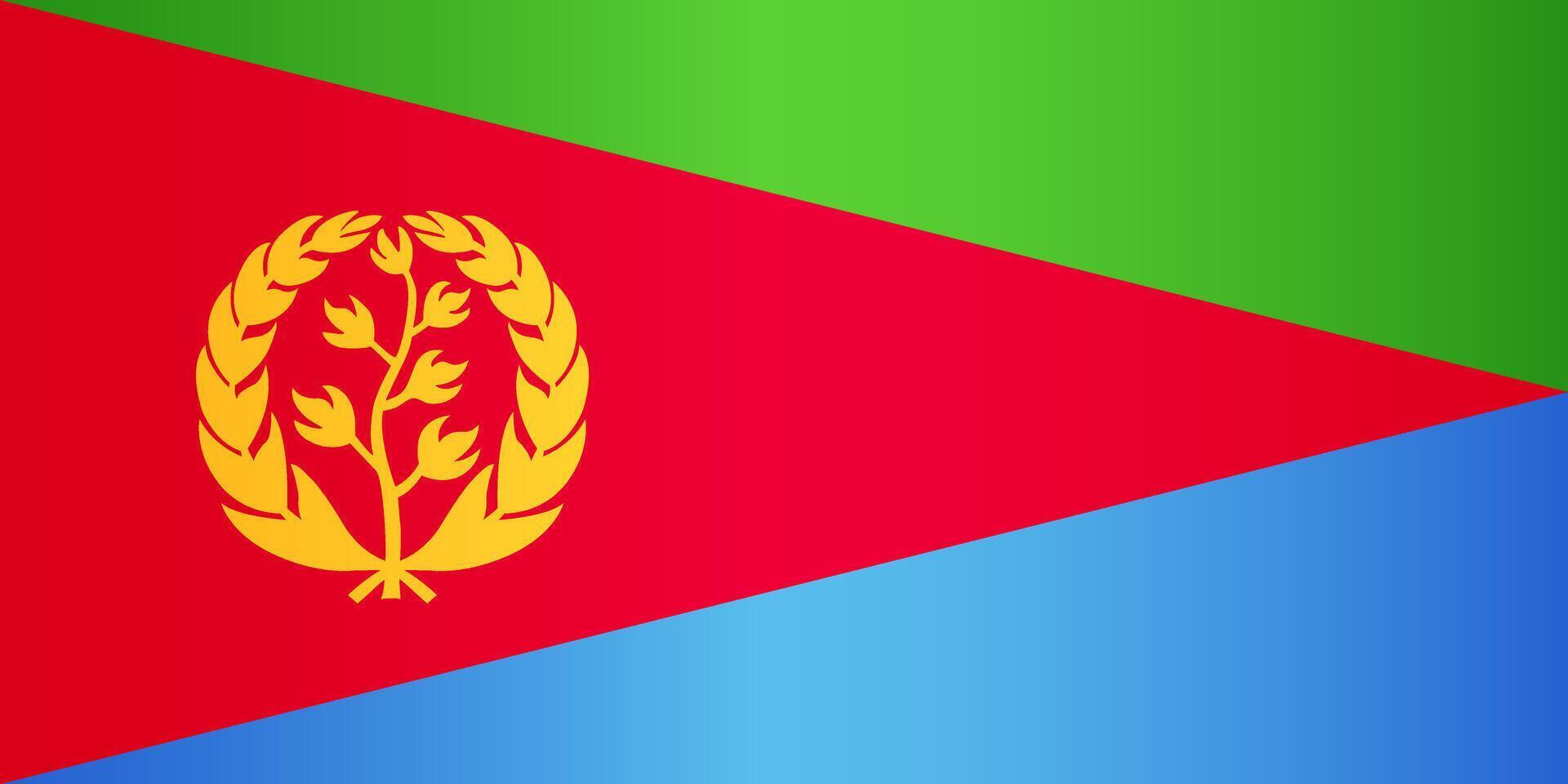 National flag of Eritrea vector