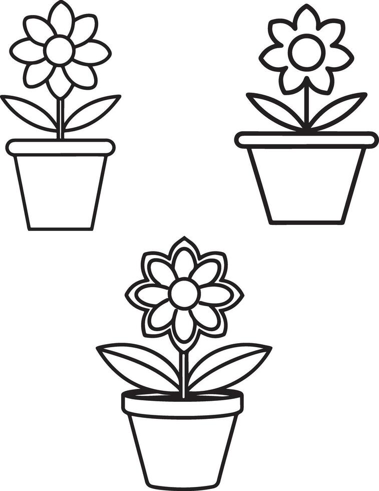 silhouette line art illustration vector